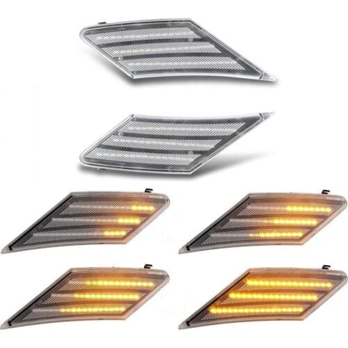 For Toyota 86 FT86 GT86 Scion FR-S Subaru BRZ 2012~2020 Clear Lens Dynamic Side Marker Turn Signal Light LED Fender Car Lamp