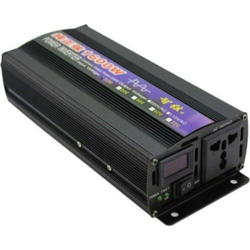 1600W Car Solar Pure Sine Wave Power Inverter DC12/24V To AC110/220V Converter 12V-110V 12V-220V 24V-110V 24V-220V