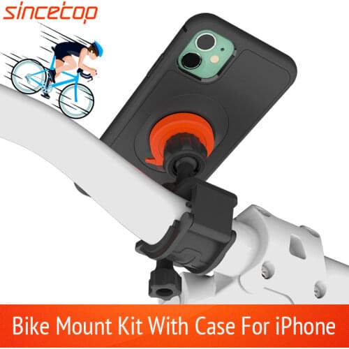 Bike Bicycle Motorcycle Handlebar Mount Holder Cell Phone Bag Bracke With Shockproof Case Protection Stand For iPhone 11 Pro Max