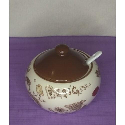 LENARDI Sugar Bowls With A Spoon