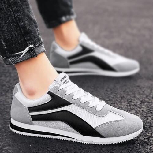 Summer Lightweight Man Sneakers Mens Shoes Sport Men Sports Shoes Spring Men Running Shoes New Men Training Gray Footwear D-582