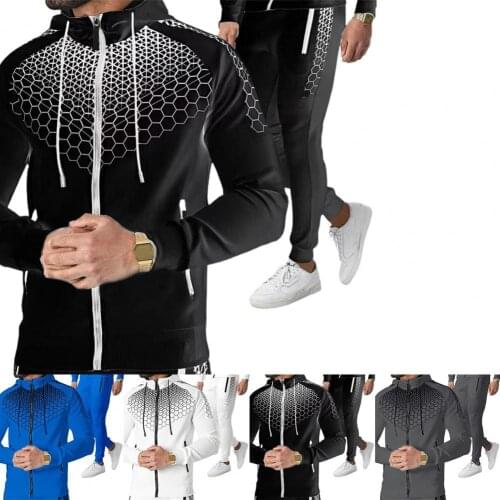 2021 new Autumn and winter Mens Sets hoodies+Pants Harajuku Sport Suits Casual Sweatshirts Tracksuit Gyms Sportswear Suit 3XL