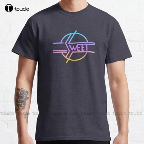 New The Sweet: 80S Band Classic T-Shirt Cotton Tee Shirt S-5Xl T Shirt white mens tshirt Unisex