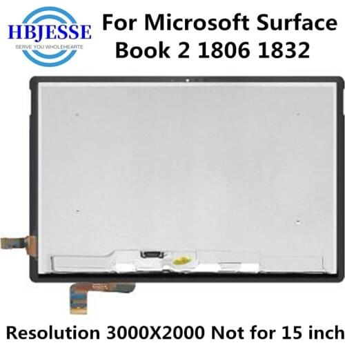 Original LCD Display Assembly For Microsoft Surface book 2 1806 1832 LCD Display Screen Complete Assembly not for 15 inch
