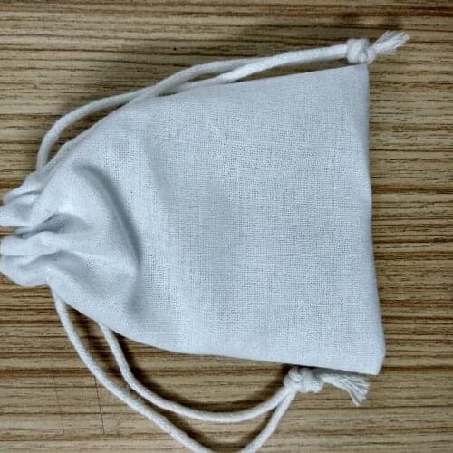 High quality cotton jewelry gift pouch 20*15cm drawstring bag with custom logo and free shipping