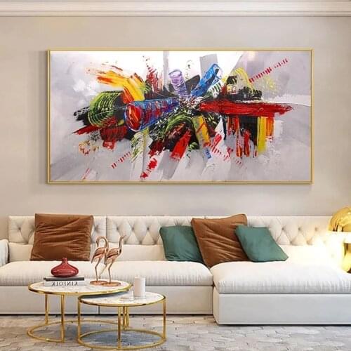 Posters and Prints Abstract Colorful Painting Canvas Painting Graffiti Art Modern Wall Art Pictures for Living Room Decoration