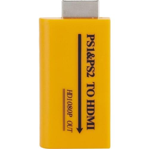 SOONHUA HDMI Converter Audio Video Converters 3.5mm With USB Cable Support 1080P Output For PS1 Player To HDMI Adapter