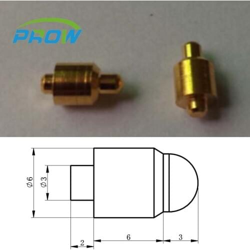 [PR] Plate welded spring needle 9.0MM tail 2.0MM diameter 6.0MM 5.0A current POGO PIN High current 1 pin Through Hole