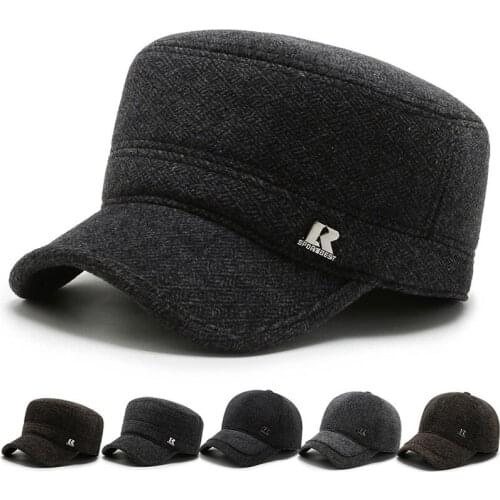 Warm Winter Cap Sport Golf Baseball Cap Hats For Men Snapback Women Casquette Bones Dad Caps Gorras Earflaps Thicken