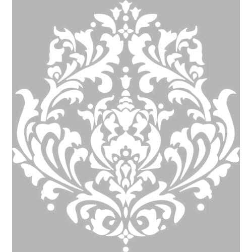 Bertha Damask Pattern Stencil Painting Template 30x30 cm, Walls, Tiles, furniture For Easy and Practical Pattern Application