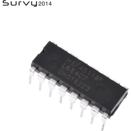 10pcs/lot CD4511BE DIP-16 CD4511 HEF4511 Drivers IC diy electronics