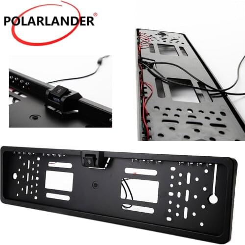 16 LED HD License Plate Frame Car Rear View Camera for All European Cars EU car frame backup camera 120 degree wide angle