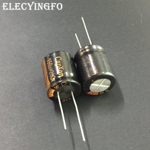 2Pcs/10Pcs 150uF 200V150UF CAPXON KH Series 18x21mm 200V150uF High Quality Aluminum Electrolytic capacitor