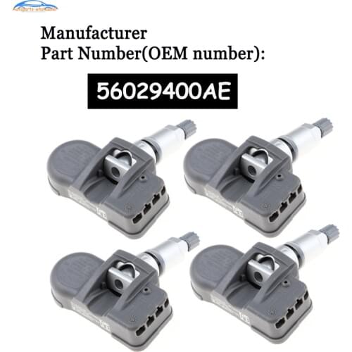 4 pcs/lot Auto accessorie 56029400AE 433MHZ TPMS Tire Pressure Monitoring System Sensor For Jeep Grand Cherokee Dodge Charger