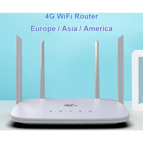 LC116 4G wifi router SIM card Hotspot CAT4 32 users RJ45 WAN LAN wireless modem LTE 4G CPE