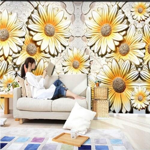 Dropshipping Colomac Floral Wallpaper 3D Retro Embossed Flowers Luxury Wallpaper Wall Murals Living Room Papel De Parede 3d