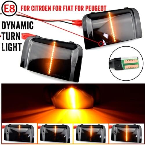For Peugeot Boxer Fiat Ducato Citroen Jumper 2016-2019 Car Side Rearview Mirror Turn Signal Light Dynamic Blinker Indicator