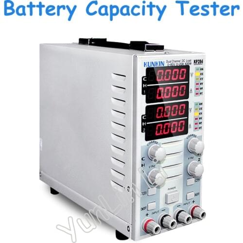 Dual-Channel Programmable Electronic Load Meter 400W 80V40A Battery Capacity Discharge Tester DC Loading Testing Machine KP284
