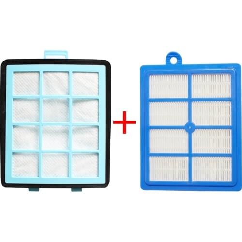 1PC Exhaust Vents Filter + 1PC HEPA Filter for Philips FC8766 FC8767 FC8760 FC8764 Vacuum Ceaner Replacement Parts