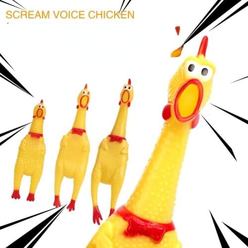 Pet interactive dog chew toys fun Vinyl Screaming Chicken Bite-resistant screaming chicken dog accessories for small dogs