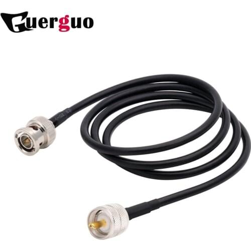 RG58 Pigtail BNC Male To UHF Female So239 So-239 Jack Straight Jumper Pigtail RG58 RF Coaxial Extension Cable 0.5M 1M 2M 5M 10M