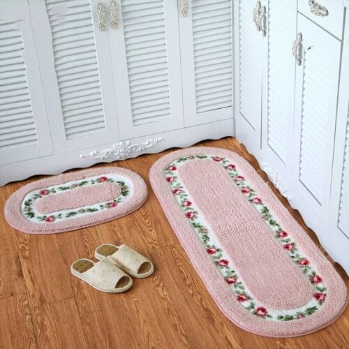 Rural Style Bathroom Carpet Absorbent Rug Home Decoration Thickness Mat for Bedroom Kitchen Carpets for Living Room Tapetes