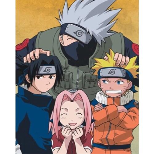 Cartoon Anime DIY 11CT Cross Stitch Embroidery Kits Needlework Craft Set Printed Canvas Cotton Thread Home Wholesale