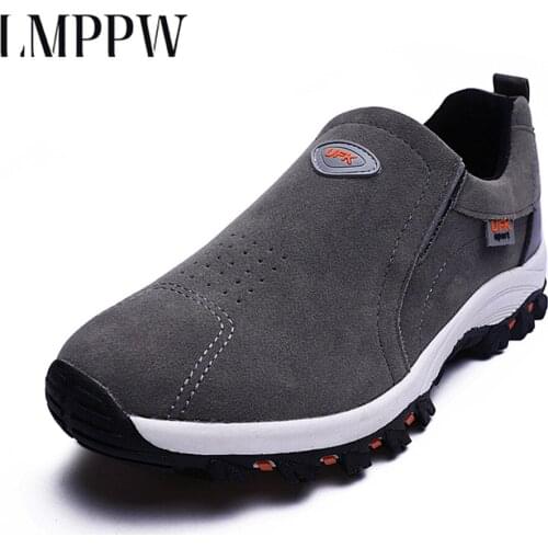 Mens Large Size Shoes Lazy Outdoor Climbing Boots Mens Lightweight Old Man Casual Shoes Men Trekking Climbing Sport Sneakers1.8