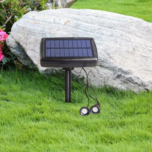The New Solar Lawn Lamp Flowerpot String Lamp Outdoor Waterproof Use Solar Power Black Appearance SMD LED Lamp Beads