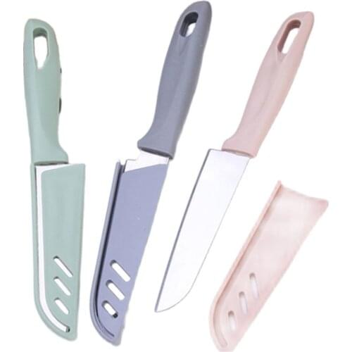 1PC Random Color Fruit Knife Thicken Stainless Steel Vegetable Cutter Home Kitchen Knives Cooking Knife Outdoor Camping Supplies