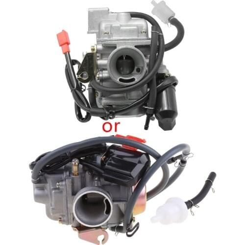 PD24J Carburetor for 4-Stroke GY6 125cc 150cc ATV Go Karts Scooter Mopeds QMJ/QMI157 QMJ/QMI152 - Manifold Intake Fiamet