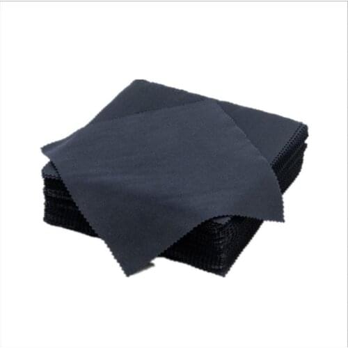 100Pcs Black Cleaner Clean Glasses Lens Cloth Wipes For Sunglasses Microfiber Eyeglass Cleaning Cloth For Camera Compute 170*138