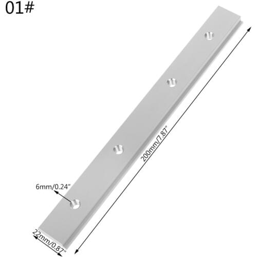 M6 M8 200mm Slide Slab T Track Slot For T-slot Miter Track Fixture Slot Router Table Woodworking Tools