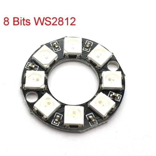 8 Bits WS2812 5050 RGB LED Ring Lamp Light With Integrated Drivers For Uno Diy Kit