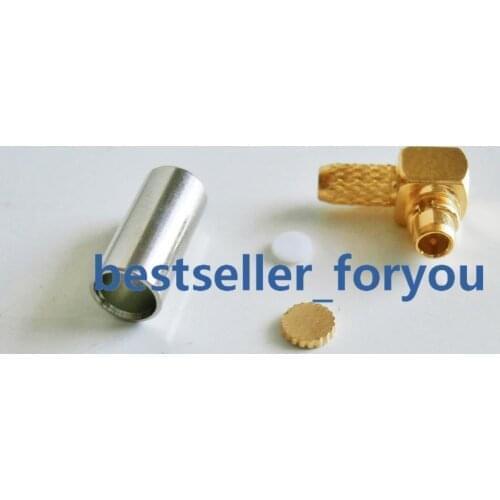 Welcome To Our Shop!1x MMCX Male Plug Right Angle Crimp For RG174 RG316 LMR100 Cable RF Connector