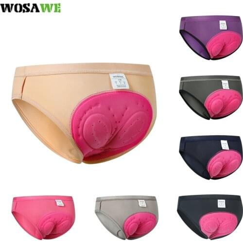 WOSAWE 7 Colors Cycling Underwear Women 3D Gel Padded High Quality Bicycle Quick Dry Breathable Comfortable Compression Tights