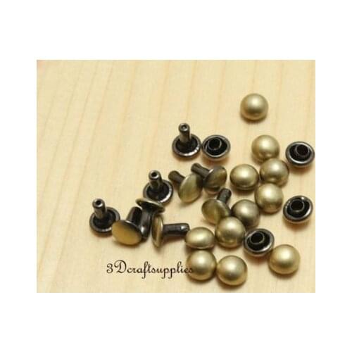 Rivets leather rivet bag clothing shoes copper dome 50 sets 5 mm anti bronze H26