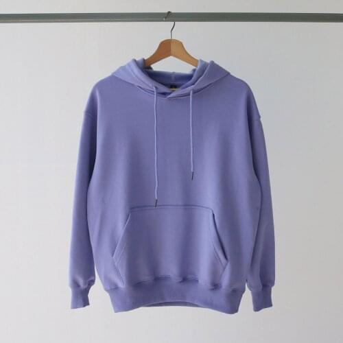 2021 Autumn/Winter Women Hoodies And Pullovers Casual Loose Pocket Sweatshirts Solid Cotton Hooded Hoodies Women Thick Warm Tops