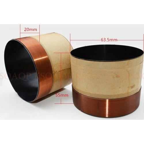 A PAIR/2PCS 63.5mm voice coil for JBL 15 speaker M115-8A for replace 12 inch 15inch woofer/bass speaker