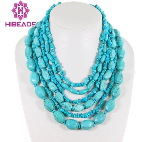 18-26" Bridesmaid Gifts,Bead Necklace,Beaded Jewelry,Stone Necklace Multi Strand Necklace With Stone TN036