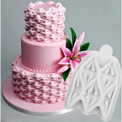 2020 CakeMaster Silicone Billow Puff Fondant Icing Mold DIY Fondant Cake Embosser Flower Cookie Cutters Biscuit Molds