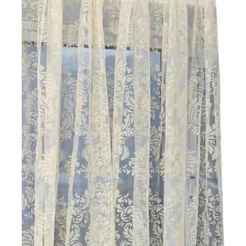 60% Hot Sale Curtain Flower Pattern Breathable Polyester Home Window Curtain for Bedroom