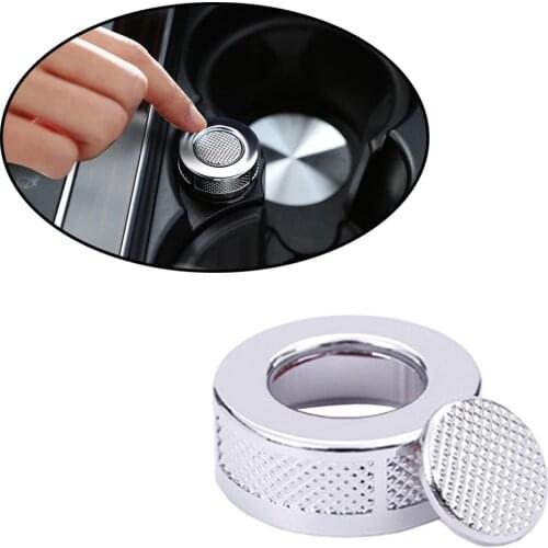 2Pcs ABS Chrome Car Cigarette Lighter Cover Trim For Land Rover Range Rover Sport Vogue SV 2009 2010 2011 2012 2013 2014-2017