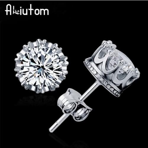 Женские серебрянные серьги ALIUTOM China At AliExpress