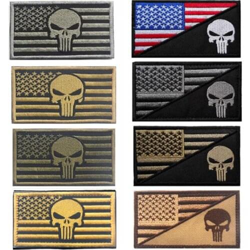 American Flag Embroidery Banner Armband Military Uniform Accessories Badge Sticker Hook Armband Tactical Clothing Fabric