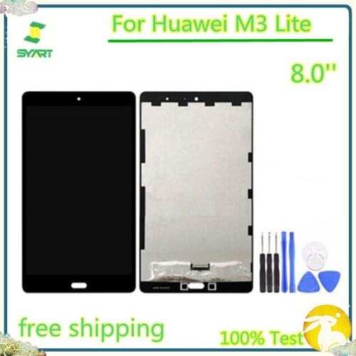 8.0'' 100% Tested LCD Display Panel Touch Screen Digitizer Assembly With Free Tools For Huawei Mediapad M3 Lite CPN-W09 CPN-AL00
