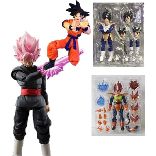 Dragon Ball SHF Son Goku Son Gohan Vegeta IV Android 18 Kuririn Movable figure anime character model decoration Collect toy