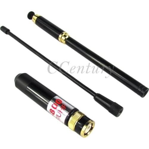 AL800 High Gain Dual Band BNC UHF VHF Telescopic Antenna for Kenwood Vertex ICOM IC-V8 IC-V80 IC-V82 IC-V85 Walkie Talkie Radio