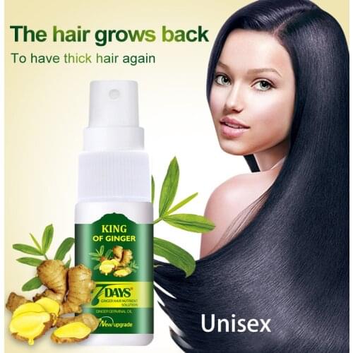New Arrival 7 Days Hair Essential Oil Hair Care Oil Hairdressing Hair Mask Ginger King Essential Oil Dry Damaged Hair Nutrition
