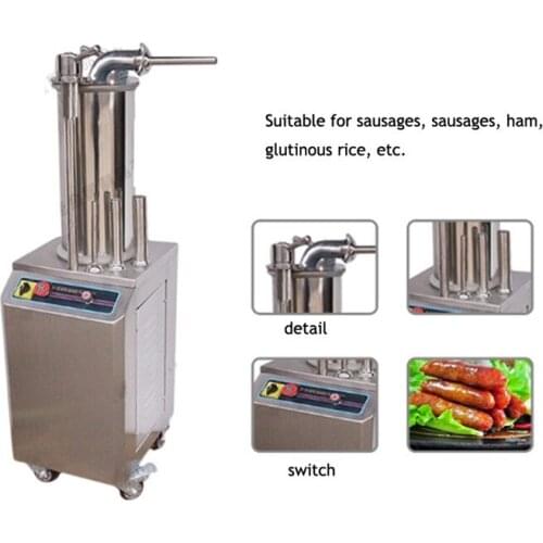 Hot sale commerical stainless steel automatic hydraulic sausage stuffer making machine for meat processing